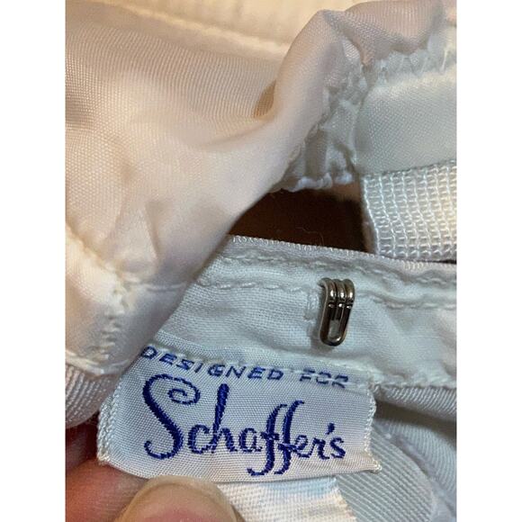 VTG Schaffer's Bustier Corset Top Strapless Body Shaper Sweetheart White 32 - Picture 2 of 4